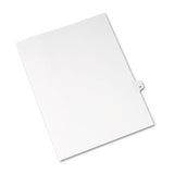 Preprinted Legal Exhibit Side Tab Index Dividers, Avery Style, 10-tab, 68, 11 X 8.5, White, 25-pack, (1068)