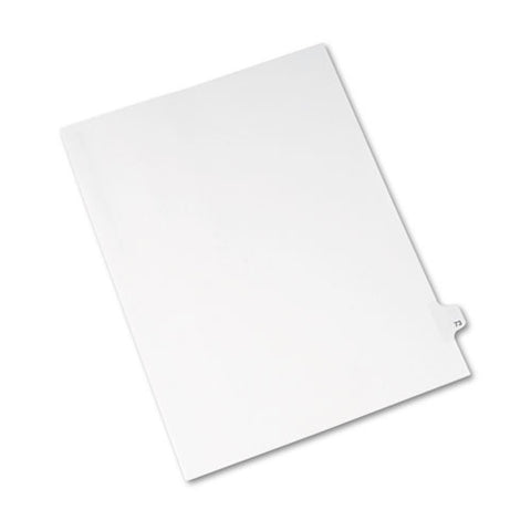 Preprinted Legal Exhibit Side Tab Index Dividers, Avery Style, 10-tab, 73, 11 X 8.5, White, 25-pack, (1073)