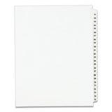 Preprinted Legal Exhibit Side Tab Index Dividers, Avery Style, 25-tab, 51 To 75, 11 X 8.5, White, 1 Set, (1332)