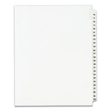 Preprinted Legal Exhibit Side Tab Index Dividers, Avery Style, 25-tab, 76 To 100, 11 X 8.5, White, 1 Set, (1333)