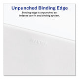 Preprinted Legal Exhibit Side Tab Index Dividers, Avery Style, 25-tab, 101 To 125, 11 X 8.5, White, 1 Set, (1334)