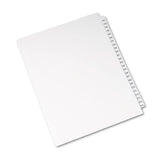 Preprinted Legal Exhibit Side Tab Index Dividers, Avery Style, 25-tab, 151 To 175, 11 X 8.5, White, 1 Set, (1336)