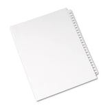 Preprinted Legal Exhibit Side Tab Index Dividers, Avery Style, 25-tab, 176 To 200, 11 X 8.5, White, 1 Set, (1337)