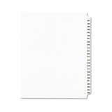 Preprinted Legal Exhibit Side Tab Index Dividers, Avery Style, 25-tab, 301 To 325, 11 X 8.5, White, 1 Set, (1342)