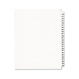 Preprinted Legal Exhibit Side Tab Index Dividers, Avery Style, 25-tab, 376 To 400, 11 X 8.5, White, 1 Set, (1345)