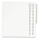 Preprinted Legal Exhibit Side Tab Index Dividers, Avery Style, 26-tab, Exhibit A - Exhibit Z, 11 X 8.5, White, 1 Set, (1370)