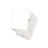 Avery-style Preprinted Legal Side Tab Divider, Exhibit E, Letter, White, 25-pack, (1375)