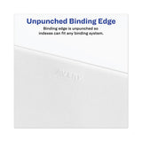 Avery-style Preprinted Legal Side Tab Divider, Exhibit E, Letter, White, 25-pack, (1375)