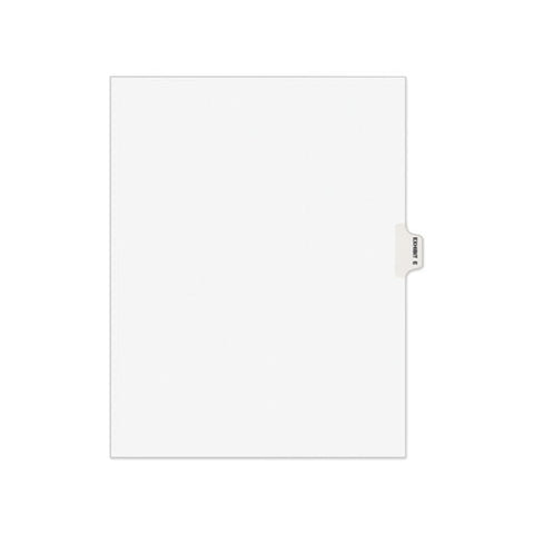 Avery-style Preprinted Legal Side Tab Divider, Exhibit E, Letter, White, 25-pack, (1375)