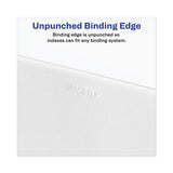 Avery-style Preprinted Legal Side Tab Divider, Exhibit F, Letter, White, 25-pack, (1376)