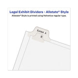 Avery-style Preprinted Legal Side Tab Divider, Exhibit F, Letter, White, 25-pack, (1376)