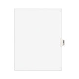 Avery-style Preprinted Legal Side Tab Divider, Exhibit F, Letter, White, 25-pack, (1376)