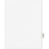 Avery-style Preprinted Legal Side Tab Divider, Exhibit H, Letter, White, 25-pack, (1378)