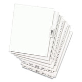 Avery-style Preprinted Legal Side Tab Divider, Exhibit V, Letter, White, 25-pack, (1392)