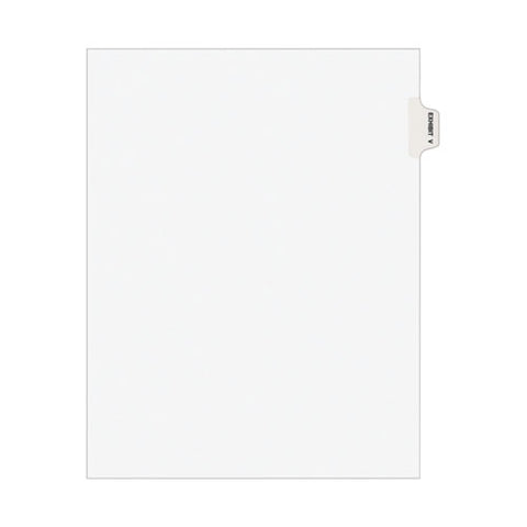 Avery-style Preprinted Legal Side Tab Divider, Exhibit V, Letter, White, 25-pack, (1392)