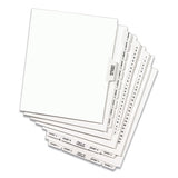 Preprinted Legal Exhibit Side Tab Index Dividers, Avery Style, 26-tab, B, 11 X 8.5, White, 25-pack, (1402)