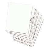 Preprinted Legal Exhibit Side Tab Index Dividers, Avery Style, 26-tab, D, 11 X 8.5, White, 25-pack, (1404)