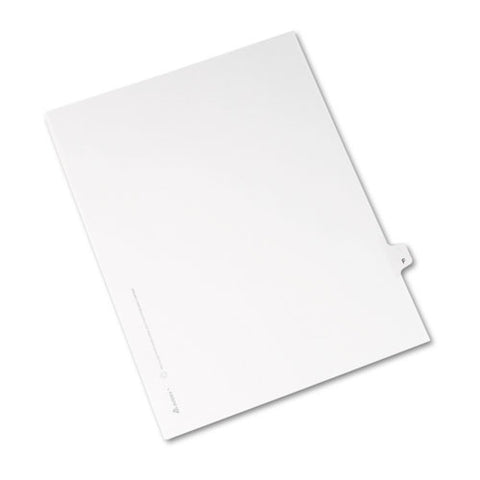 Preprinted Legal Exhibit Side Tab Index Dividers, Avery Style, 26-tab, F, 11 X 8.5, White, 25-pack, (1406)