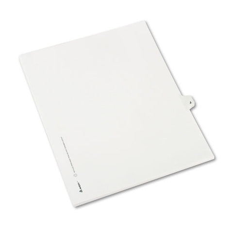 Preprinted Legal Exhibit Side Tab Index Dividers, Avery Style, 26-tab, J, 11 X 8.5, White, 25-pack, (1410)