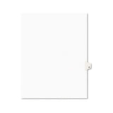 Preprinted Legal Exhibit Side Tab Index Dividers, Avery Style, 26-tab, Q, 11 X 8.5, White, 25-pack, (1417)