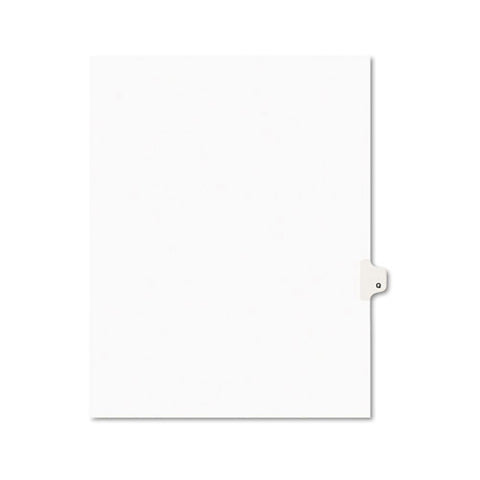 Preprinted Legal Exhibit Side Tab Index Dividers, Avery Style, 26-tab, Q, 11 X 8.5, White, 25-pack, (1417)