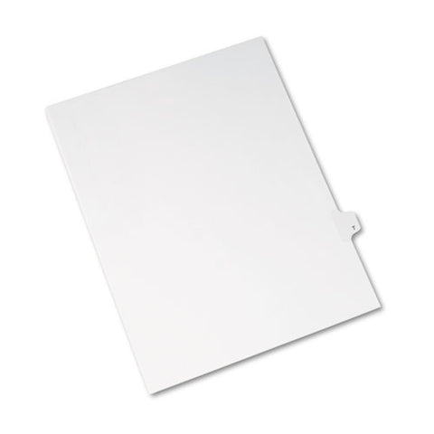 Preprinted Legal Exhibit Side Tab Index Dividers, Avery Style, 26-tab, T, 11 X 8.5, White, 25-pack, (1420)