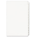 Preprinted Legal Exhibit Side Tab Index Dividers, Avery Style, 25-tab, 1 To 25, 14 X 8.5, White, 1 Set, (1430)