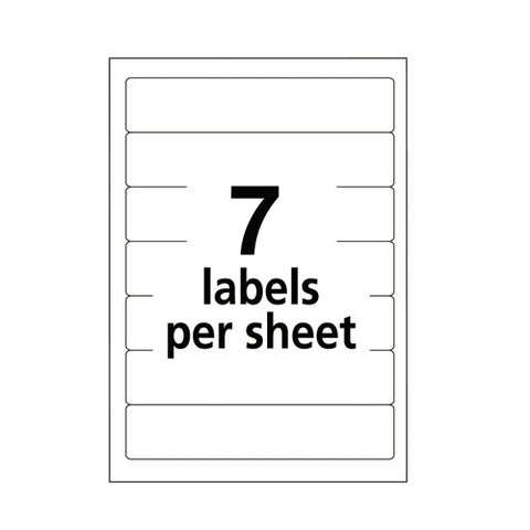 Printable 4" X 6" - Permanent File Folder Labels, 0.69 X 3.44, White, 7-sheet, 36 Sheets-pack, (5203)