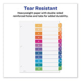 Customizable Table Of Contents Ready Index Dividers With Multicolor Tabs, 12-tab, 1 To 12, 11 X 8.5, White, 3 Sets