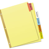 Insertable Big Tab Dividers, 5-tab, Letter