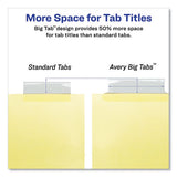 Insertable Big Tab Dividers, 8-tab, Letter, 24 Sets