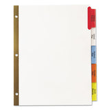 Insertable Big Tab Dividers, 5-tab, Letter