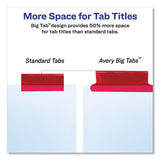 Insertable Big Tab Dividers, 5-tab, Letter