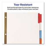 Insertable Big Tab Dividers, 5-tab, Letter