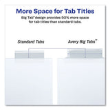 Insertable Big Tab Dividers, 5-tab, Letter