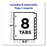 Insertable Big Tab Dividers, 8-tab, Letter