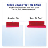 Insertable Big Tab Dividers, 8-tab, Letter