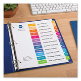 Customizable Toc Ready Index Multicolor Dividers, 12-tab, Letter