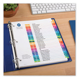 Customizable Toc Ready Index Multicolor Dividers, 31-tab, Letter