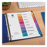 Customizable Toc Ready Index Multicolor Dividers, 8-tab, Letter