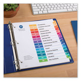 Customizable Toc Ready Index Multicolor Dividers, 15-tab, Letter