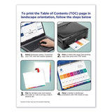 Customizable Toc Ready Index Multicolor Dividers, 8-tab, Letter