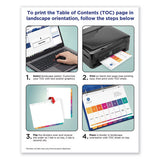 Customizable Toc Ready Index Multicolor Dividers, 10-tab, Letter, 24 Sets