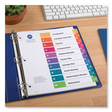 Customizable Toc Ready Index Multicolor Dividers, 10-tab, Letter, 24 Sets