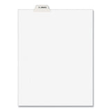 Avery-style Preprinted Legal Bottom Tab Divider, Exhibit D, Letter, White, 25-pk