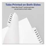 Avery-style Preprinted Legal Bottom Tab Divider, Exhibit G, Letter, White, 25-pk