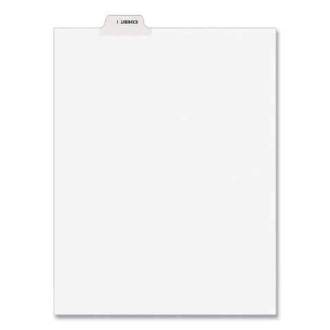 Avery-style Preprinted Legal Bottom Tab Divider, Exhibit I, Letter, White, 25-pk