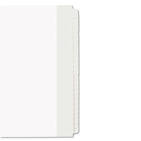 Blank Tab Legal Exhibit Index Divider Set, 25-tab, Letter, White, Set Of 25