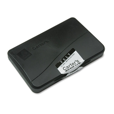 Pre-inked Felt Stamp Pad, 4.25 X 2.75, Black