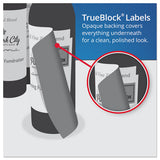 Square Labels With Sure Feed And Trueblock, 1 1-2 X 1 1-2, White, 600-pack